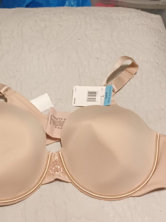 NEW Vanity Fair Lingerie® Beauty Back Back Smoother Full-Figure Bra Damask 44C - Picture 4 of 8